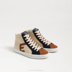 Kids Footwear Sam Edelman Avon High Top Sneaker Eggshell Multi 4N2P1041