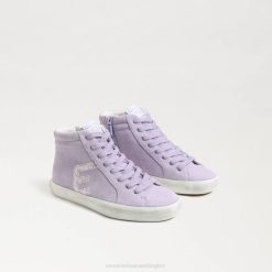 Kids Footwear Sam Edelman Avon High Top Sneaker Misty Lilac 4N2P1043