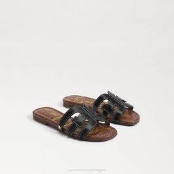 Kids Footwear Sam Edelman Bay Slide Sandal Black Leather 4N2P891