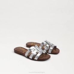 Kids Footwear Sam Edelman Bay Slide Sandal Soft Silver 4N2P888