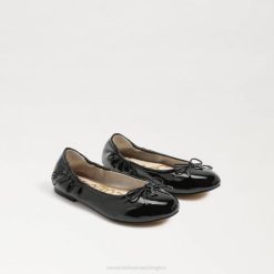 Kids Footwear Sam Edelman Felicia Ballet Flat Black Patent 4N2P998