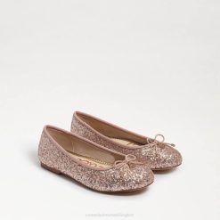 Kids Footwear Sam Edelman Felicia Ballet Flat Champagne Glitter 4N2P981