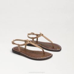 Kids Footwear Sam Edelman Gigi Thong Sandal Almond Patent 4N2P962