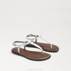 Kids Footwear Sam Edelman Gigi Thong Sandal Bright White Leather 4N2P938