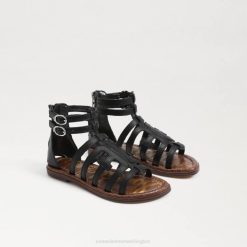 Kids Footwear Sam Edelman Ginnie Gladiator Sandal Black 4N2P1031