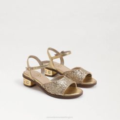 Kids Footwear Sam Edelman Ivy Block Heel Sandal Amber Gold 4N2P1036