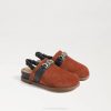 Kids Footwear Sam Edelman Juney Clog Mustard/Navy 4N2P1062