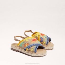 Kids Footwear Sam Edelman Kayden Sandal Natural/Yellow 4N2P1033