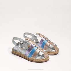 Kids Footwear Sam Edelman Kora Sandal Soft Silver/Rose Gold 4N2P1040