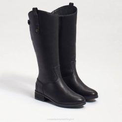 Kids Footwear Sam Edelman Penny Riding Boot Black Leather 4N2P1007