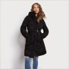 Women Apparel Sam Edelman Belted Pillow Collar Puffer Black 4N2P1300