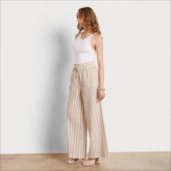 Women Apparel Sam Edelman Carrie Soft Pant White Stripe 4N2P1071