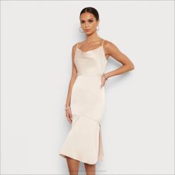 Women Apparel Sam Edelman Cowl Neck Midi Dress Beige Ecru 4N2P1107