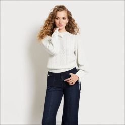 Women Apparel Sam Edelman Fayette Sweater Gardenia Coat 4N2P1297