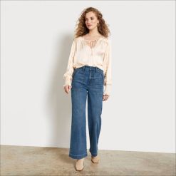 Women Apparel Sam Edelman High Rise Codie Wide Leg Pant Zuma 4N2P1230