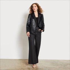 Women Apparel Sam Edelman Imogen Blazer Black Fringe 4N2P1262
