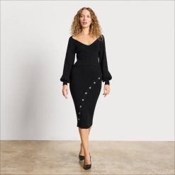 Women Apparel Sam Edelman Karisa Sweater Black 4N2P1288