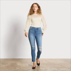 Women Apparel Sam Edelman Long Sleeve Julian Top Gardenia 4N2P1270