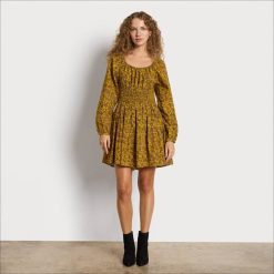 Women Apparel Sam Edelman Lora Mini Dress Olive Oil 4N2P1236