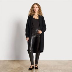 Women Apparel Sam Edelman Norfolk Large Cardigan Black 4N2P1240