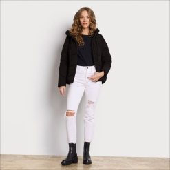 Women Apparel Sam Edelman Pillow Collar Puffer Black 4N2P1123