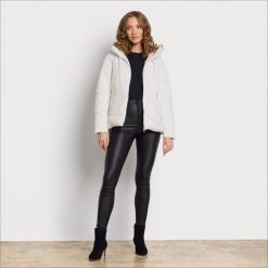 Women Apparel Sam Edelman Pillow Collar Puffer Eggshell 4N2P1121