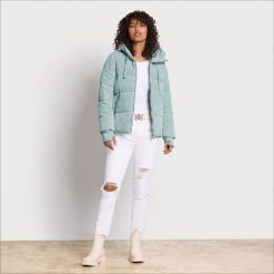 Women Apparel Sam Edelman Pillow Collar Puffer Mineral 4N2P1139