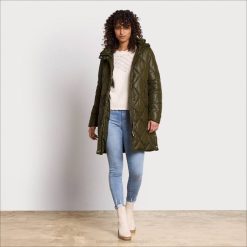 Women Apparel Sam Edelman Quilted Jacket Tuscan Olive 4N2P1264