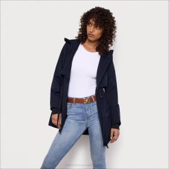 Women Apparel Sam Edelman Rain Anorak Navy 4N2P1137