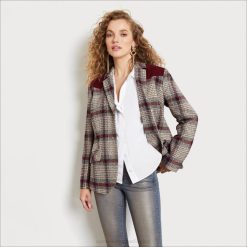 Women Apparel Sam Edelman Rivington Blazer Forest Fable Plaid 4N2P1292