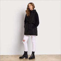 Women Apparel Sam Edelman Short Soft Down Puffer Vest Black 4N2P1147