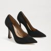 Women Footwear Sam Edelman Antonia Pointed Toe Pump Black Suede 4N2P841