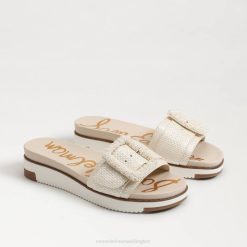 Women Footwear Sam Edelman Ariane Beaded Slide Sandal Platinum 4N2P701