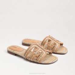 Women Footwear Sam Edelman Bay Multicolor Slide Sandal Natural Multi Raffia 4N2P591