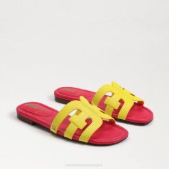 Women Footwear Sam Edelman Bay Slide Sandal Mimosa Yellow/Ultra Fuchsia 4N2P7