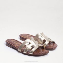 Women Footwear Sam Edelman Bay Slide Sandal Molten Gold 4N2P15