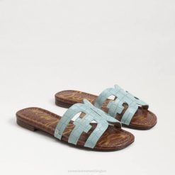 Women Footwear Sam Edelman Bay Slide Sandal Seafoam Blue 4N2P6
