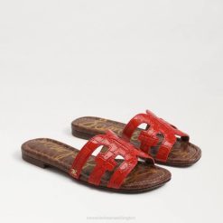 Women Footwear Sam Edelman Bay Slide Sandal Terracotta Red 4N2P23