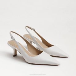 Women Footwear Sam Edelman Bianka Slingback Pump Bright White 4N2P90
