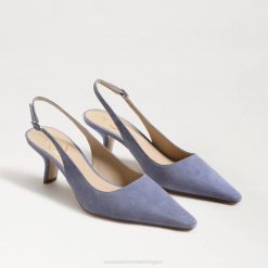 Women Footwear Sam Edelman Bianka Slingback Pump Dusty Violet Suede 4N2P96