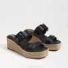 Women Footwear Sam Edelman Carson Espadrille Wedge Sandal Black 4N2P352