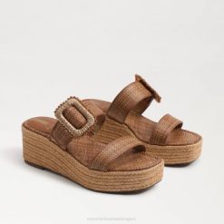 Women Footwear Sam Edelman Chase Espadrille Wedge Sandal Cuoio 4N2P199