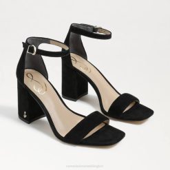 Women Footwear Sam Edelman Daniella Block Heel Sandal Black Suede 4N2P302