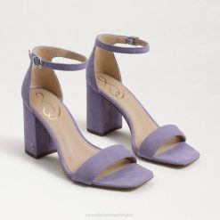 Women Footwear Sam Edelman Daniella Block Heel Sandal Purple Iris 4N2P307
