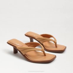 Women Footwear Sam Edelman Daphney Thong Sandal Natural Sand Leather 4N2P707