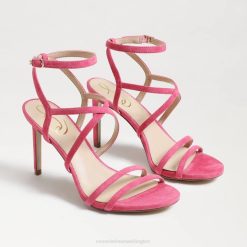 Women Footwear Sam Edelman Delanie Strappy Heel Azalea Pink 4N2P647
