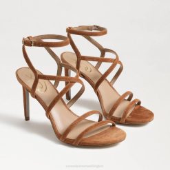 Women Footwear Sam Edelman Delanie Strappy Heel Frontier Brown 4N2P651