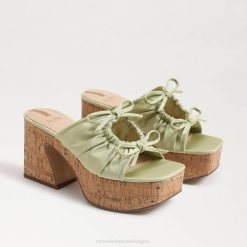 Women Footwear Sam Edelman Dova Platform Wedge Heel Iced Lime 4N2P349