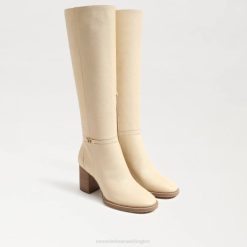 Women Footwear Sam Edelman Elsy Knee High Boot Eggshell 4N2P797