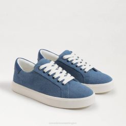 Women Footwear Sam Edelman Ethyl Lace Up Sneaker Washed Indigo 4N2P343